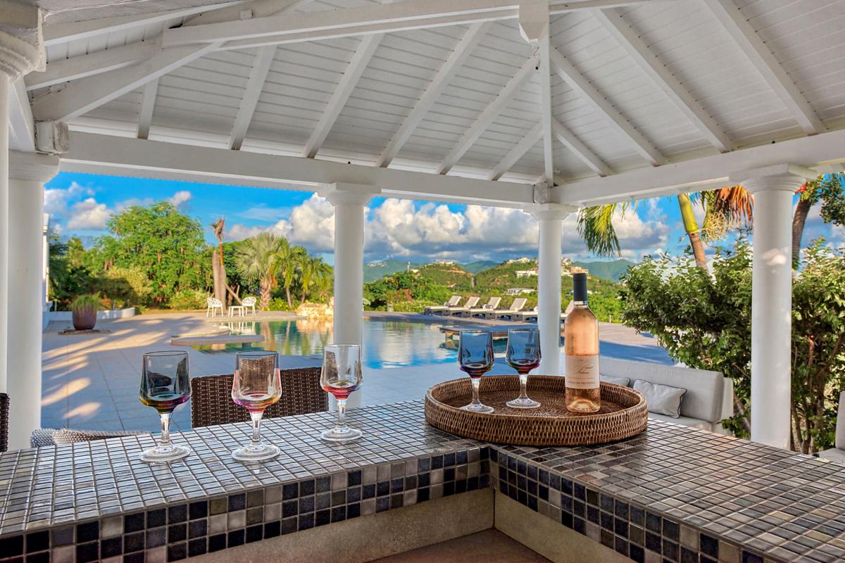 Charming Villa rental St Martin - Outdoor Bar